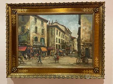 Quadro Vintage "Scorcio di Borgo d'Epoca"