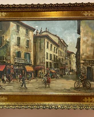 Quadro Vintage "Scorcio di Borgo d'Epoca"