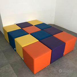 Pouf a seduta singola colorato (vari colori)