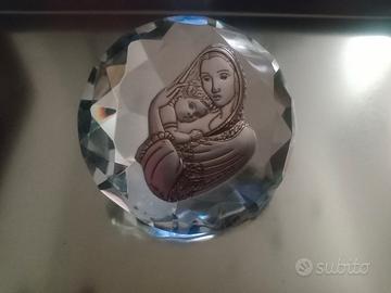decorazione diamante di cristallo e argento 