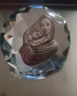 decorazione diamante di cristallo e argento 