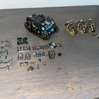 Warhammer 40k Rhino e 3 moto Space Marines Caos