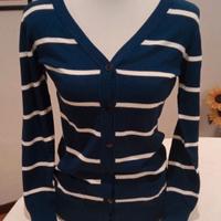 Tezenis -Cardigan a righe blu e bianco - Taglia S
