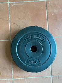 8 dischi 2,5kg palestra