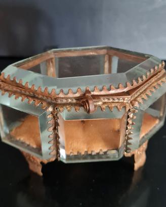Cofanetto  porta-fedi nuziali  francese  fine '800