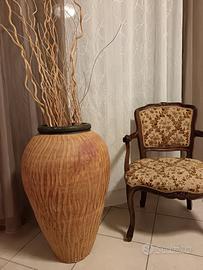 Vaso artigianale in terracotta grande country