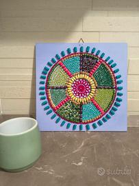 Mandala Materico Artigianale fatto a mano