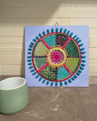 Mandala Materico Artigianale fatto a mano