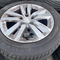 Set cerchi in lega 16 pollici peugeot 308