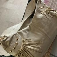 Borsa NUOVA vera pelle Made in italy con frange
