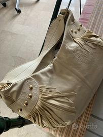 Borsa NUOVA vera pelle Made in italy con frange
