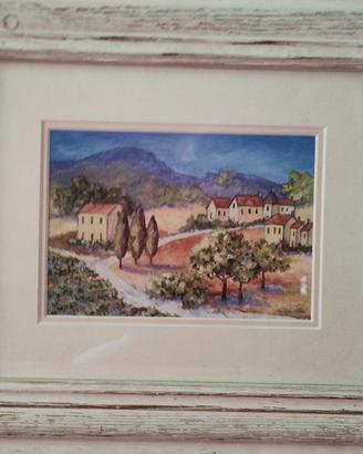 Quadro paesaggio con cornice