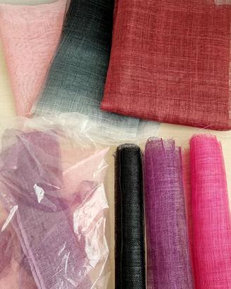 Set pezzi stiffened Sinamay per cappellini