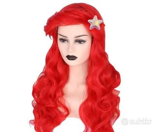 Parrucca rossa di Sirena Ariel 