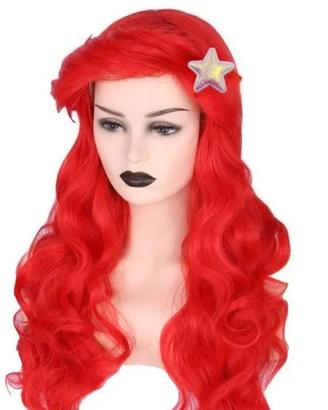 Parrucca rossa di Sirena Ariel 