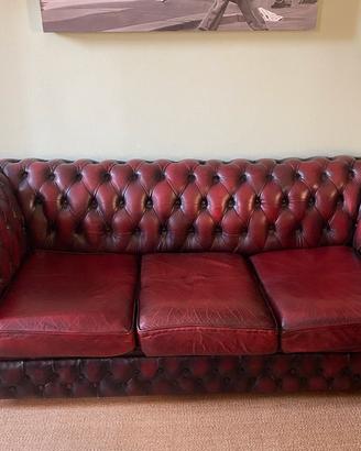 Set divano e poltrona Chesterfield