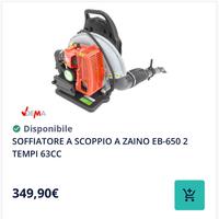 Soffiatore a scoppio zaino