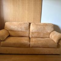 Divano Alcantara  giallo ocra Poltrone&Ssofà