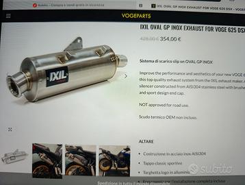 Scarico IXIL Voge Valico 625/525 DSX