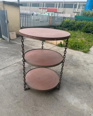 Tavolino espositore stlie industriale Levi Strauss