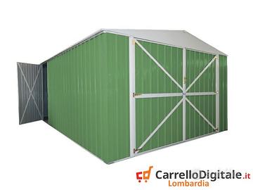 Box acciaio garage lamiera 360x600 verde chiaro