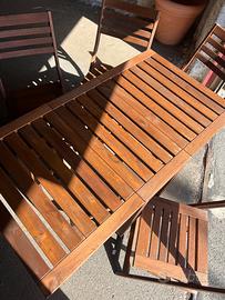 Set tavolo da pranzo da esterno