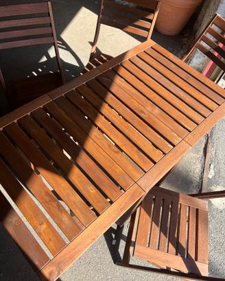 Set tavolo da pranzo da esterno