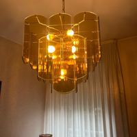 Lampadario in vetro 9 luci