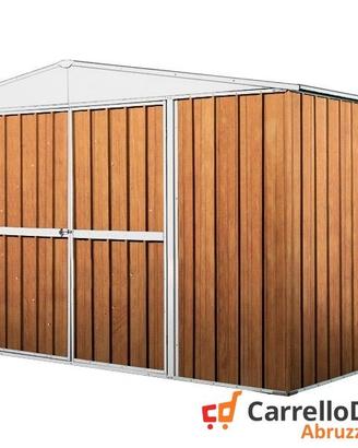 Box in Acciaio da giardino 360x345cm fin legno