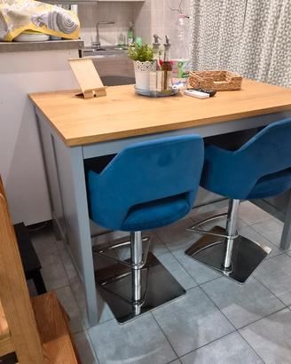 Isola per cucina grigio/rovereto 126x77x90 
