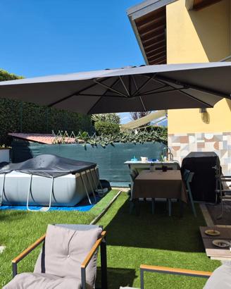 Ombrellone da Giardino Naterial Aura Side 3x4m -