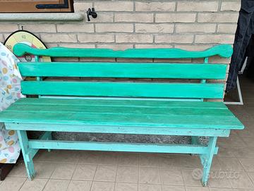 panchina in legno 