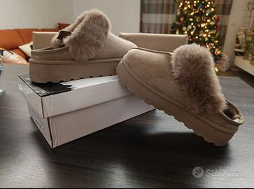 Pantofole/ciabatte con pelliccia