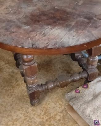 tavolo in legno diametro 99 cm