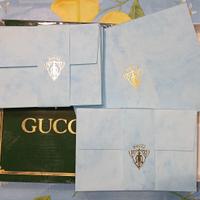 Gucci set da lettere vintage anni '70/80 azzurro 