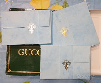 Gucci set da lettere vintage anni '70/80 azzurro 