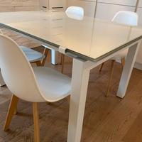 Tavolo calligaris allungabile vetro bianco