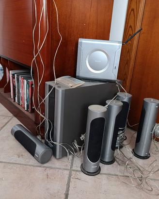 Home Theater Philips - Lettore DVD- Subwoofer + 5 