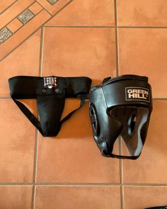 Caschetto e paracolpi