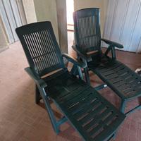 Sedie sdraio pieghevoli