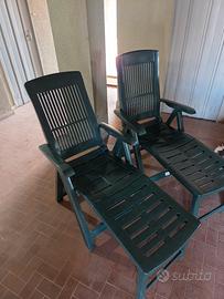 Sedie sdraio pieghevoli