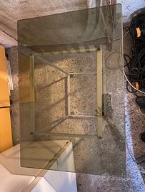 Piano Tavolo Vetro Temperato Rettangolare