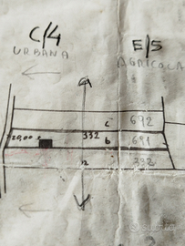 Terreno 2700mq per la metà edificabile con casolar