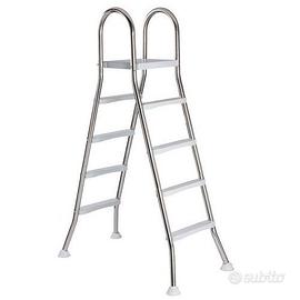 SCALETTA IN ACCIAIO INOX PER PISCINE FUORITERRA