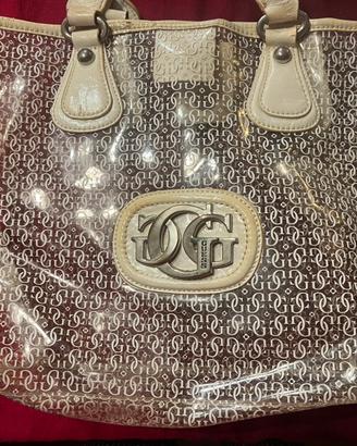 Borsa a spalla guess trasparente