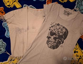 set due magliette M/L con difetti