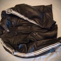 giacca moto in pelle dxr