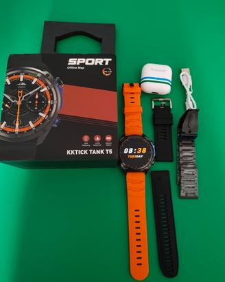 KKtick Tank T5 Rugged Smartwatch 