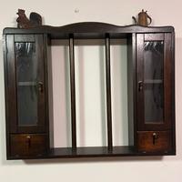 Mobiletto Pensile Vintage in Legno - Vetrinetta