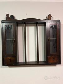 Mobiletto Pensile Vintage in Legno - Vetrinetta